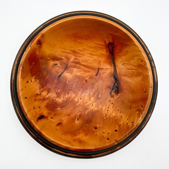 Tasmanian Turned Wood Bowl Ancient Huan Pine Birds Eye The Mobile Prickle Farm - Picture 7 of 13